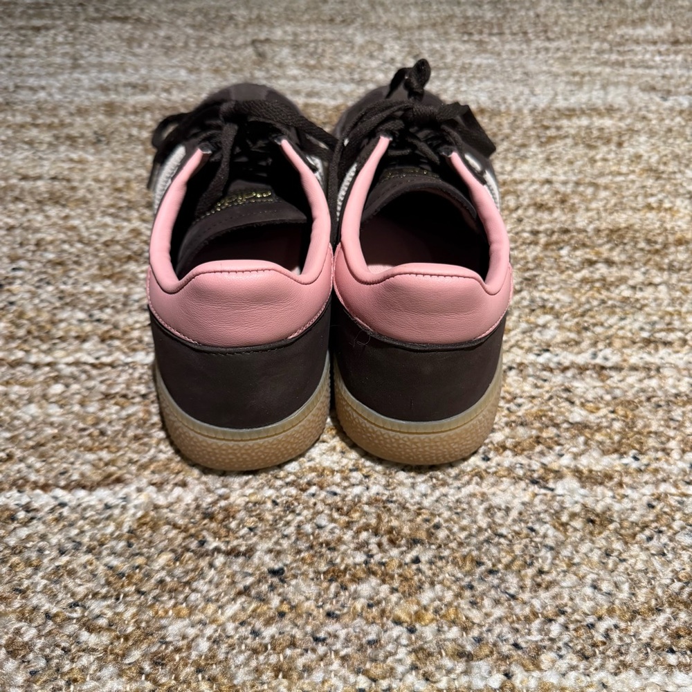 adidas Spezial Suede Sneaker in Chocolate Brown & Pink - Picture 6 of 8